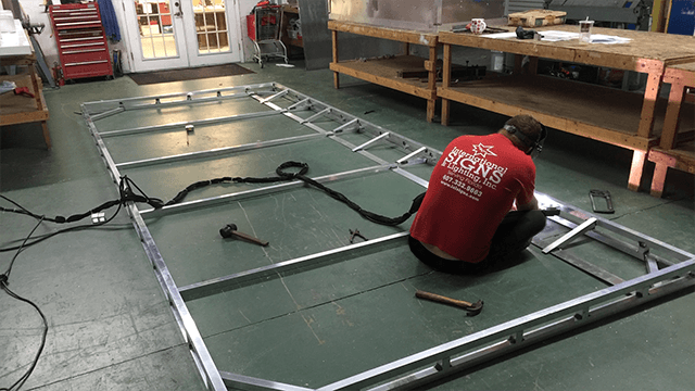 ISL Employee building sign frame